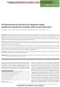 Cover page: Cell autonomous sanctions in legumes target ineffective rhizobia in nodules with mixed infections