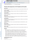 Cover page: Pharmaceutical Approaches to HIV Treatment and Prevention.