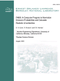 Cover page: PABS: A Computer Program to Normalize Emission Probabilities and Calculate Realistic Uncertainties