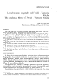 Cover page: L’endemismo vegetale nel Friuli-Venezia Giulia - The endemic flora of Friuli-Venezia Giulia