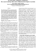 Cover page: On causal claims, contingencies, and inference:How causal terminology affects what we think about the strength of causal links