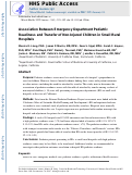 Cover page: Association between emergency department pediatric readiness and transfer of noninjured children in small rural hospitals