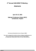 Cover page: 4th Annual DOE-ERSP PI Meeting: Abstracts