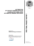 Cover page: Automation of Capacity Bidding with an Aggregator Using Open Automated Demand Response