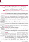 Cover page: Burden of disease attributable to unsafe drinking water, sanitation, and hygiene in domestic settings: a global analysis for selected adverse health outcomes
