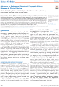 Cover page: Advances in Autosomal Dominant Polycystic Kidney Disease: A Clinical Review.