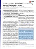 Cover page: Subunit composition of a DEG/ENaC mechanosensory channel of Caenorhabditis elegans