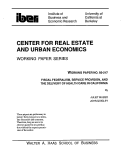 Cover page: Fiscal Federalism, Service Provision, and the Delivery of Healthcare in California