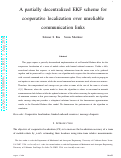 Cover page: Server-Assisted Distributed Cooperative Localization Over Unreliable Communication Links