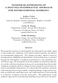 Cover page: Nonlinear extensions of a fractal-multifractal approach for environmental modeling