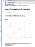 Cover page: A novel integrative healing services approach for neurosurgery inpatients: Preliminary experiences and cost calculations