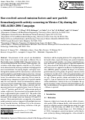 Cover page: Size-resolved aerosol emission factors and new particle formation/growth activity occurring in Mexico City during the MILAGRO 2006 Campaign