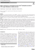 Cover page: Adult consequences of repeated nicotine and Δ9-tetrahydrocannabinol (THC) vapor inhalation in adolescent rats