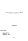 Cover page: Harm, Tradeoffs, and Behavioral Consequences in Social Choices