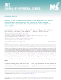 Cover page: Addition of milk fat globule membrane-enriched supplement to a high-fat meal attenuates insulin secretion and induction of soluble epoxide hydrolase gene expression in the postprandial state in overweight and obese subjects.