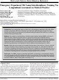 Cover page: Emergency Department Slit Lamp Interdisciplinary Training Via Longitudinal Assessment in Medical Practice