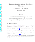 Cover page: Entropy, dimension and the Elton-Pajor Theorem