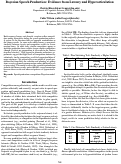 Cover page: Bayesian Speech Production: Evidence from Latency and Hyperarticulation