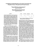 Cover page: Investigating the Relationship Between Perceptual Categorization and Recognition Memory Through Induced Profound Amnesia