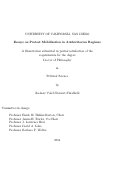 Cover page: Essays on Protest Mobilization in Authoritarian Regimes