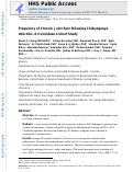 Cover page: Frequency of Chronic Joint Pain Following Chikungunya Virus Infection