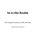 Cover page: In to the Realm