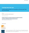 Cover page: Leasing Into the Sun: A Mixed Method Analysis of Transactions of Homes with Third Party Owned Solar: