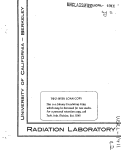 Cover page: INVESTIGATIONS OF ALPHA RADIOACTIVITY USING NUCLEAR EMULSIONS