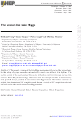 Cover page: The vector-like twin Higgs