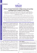 Cover page: Effects of inhaled fluticasone on upper airway during sleep and wakefulness in asthma: a pilot study.