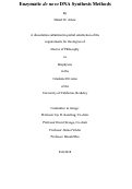 Cover page: Enzymatic de novo DNA Synthesis Methods