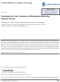 Cover page: Vandetanib for the Treatment of Metastatic Medullary Thyroid Cancer