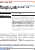 Cover page: Effect of trade on global aquatic food consumption patterns.