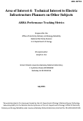 Cover page: Area of Interest 4: Technical Interest to Electric Infrastructure Planners on Other Subjects: