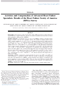 Cover page: Activities and Compensation of Advanced Heart Failure Specialists: Results of the Heart Failure Society of America (HFSA) Survey