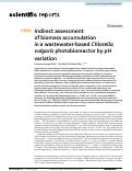 Cover page: Indirect assessment of biomass accumulation in a wastewater-based Chlorella vulgaris photobioreactor by pH variation