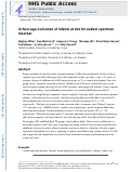 Cover page: School‐age outcomes of infants at risk for autism spectrum disorder