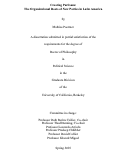 Cover page: Creating Partisans: The Organizational Roots of New Parties in Latin America