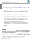 Cover page: Indirect effect of oral azithromycin on the gut resistome of untreated children: a randomized controlled trial.