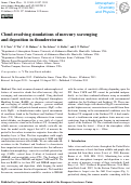 Cover page: Cloud-resolving simulations of mercury scavenging and deposition in thunderstorms