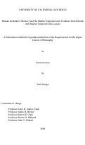 Cover page: Human declarative memory and the medial temporal lobe : evidence from patients with medial temporal lobe lesions