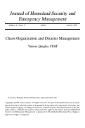 Cover page: Analysis of the Baseline Assessments Conducted in 35 U.S. State/Territory Emergency Management Programs: Emergency Management Accreditation Program (EMAP) 2003-2004