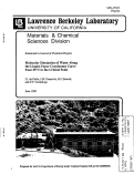 Cover page: Molecular Simulation of Water Along the Liquid-Vapor Coexistence Curve form 25{degree}C to the Critical Point