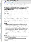 Cover page: Associations of Neighborhood Factors and Activity Behaviors: The Mediators of Atherosclerosis in South Asians Living in America (MASALA) Study