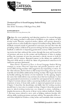 Cover page: Treatment of Error in Second Language Student Writing - Dana Ferris