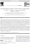 Cover page: The photospheric boundary of Sun-to-Earth coupled models