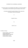 Cover page: Size always matters : an investigation of the influence of connection length on the organization of white-matter in typical development and in autism