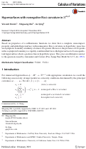 Cover page: Hypersurfaces with nonnegative Ricci curvature in hyperbolic space