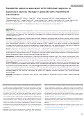 Cover page: Metabolite patterns associated with individual response to supervised exercise therapy in patients with intermittent claudication.