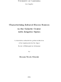 Cover page: Characterizing Infrared Excess Sources in the Galactic Center with Adaptive Optics